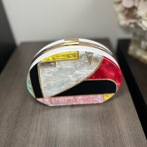 Zara Geometric Clutch